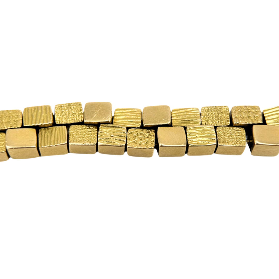 Georges Lenfant for Mauboussin Gold "Cubes" Bracelet