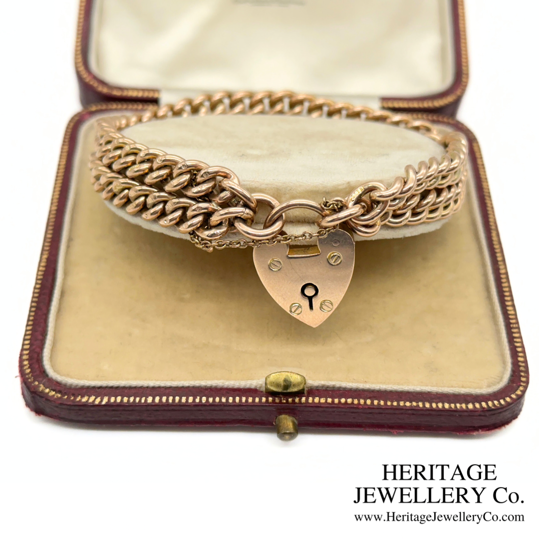 Antique Gold Double Curb Bracelet (9ct Gold)