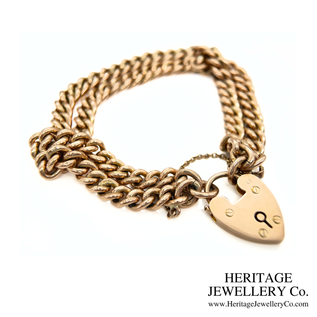 Antique Gold Double Curb Bracelet (9ct Gold)