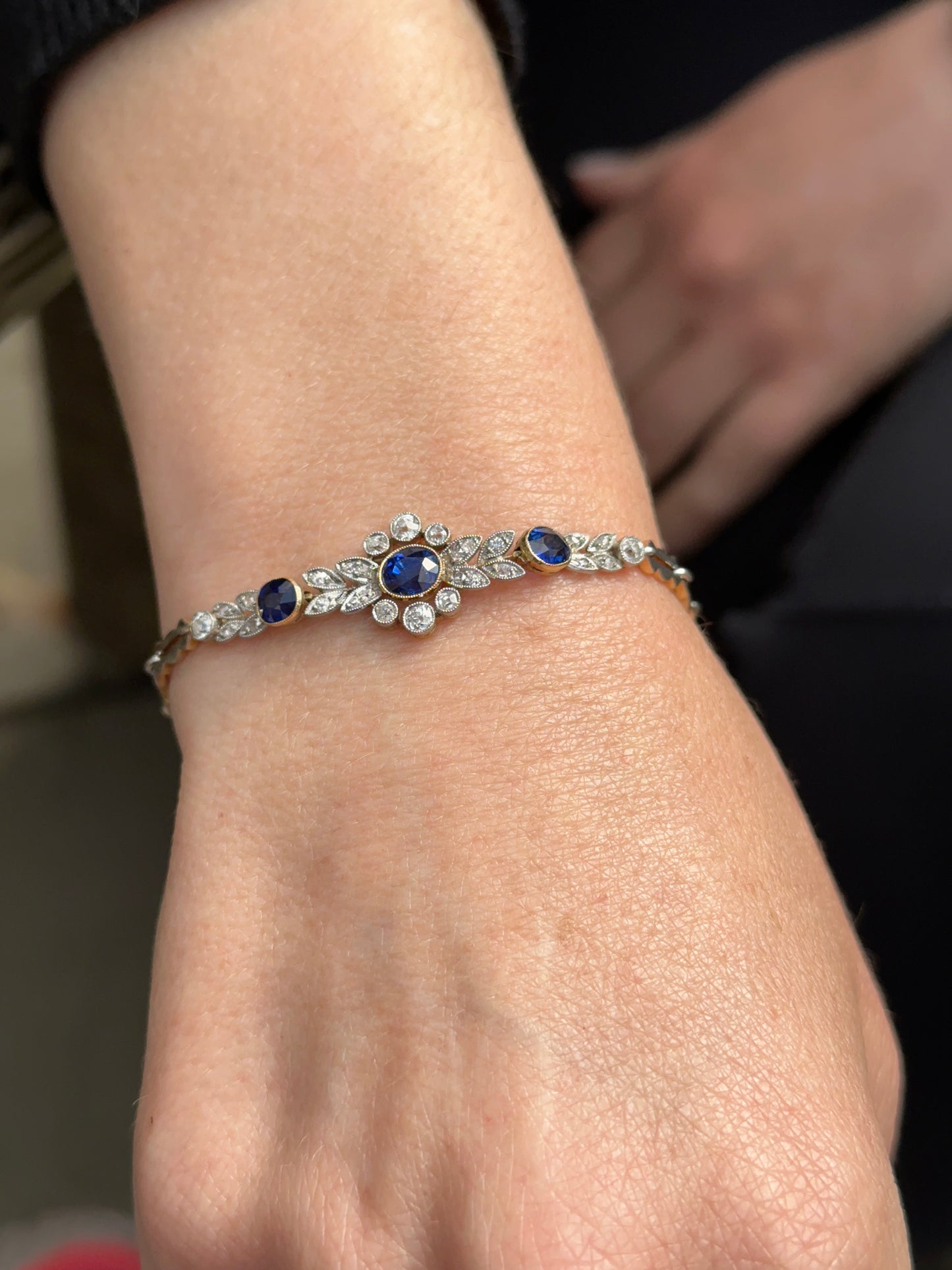 Art Deco Sapphire and Diamond Bracelet