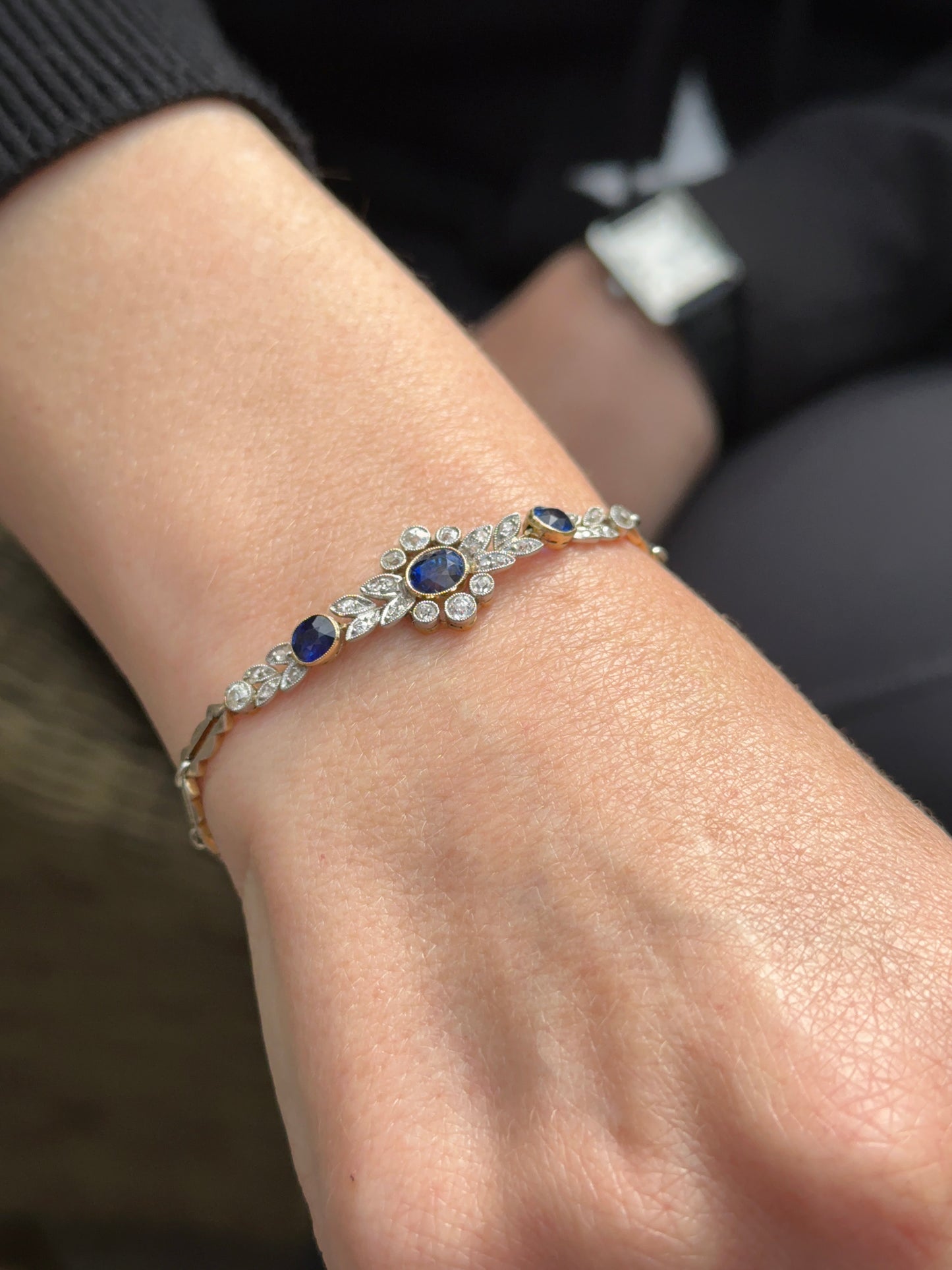 Art Deco Sapphire and Diamond Bracelet