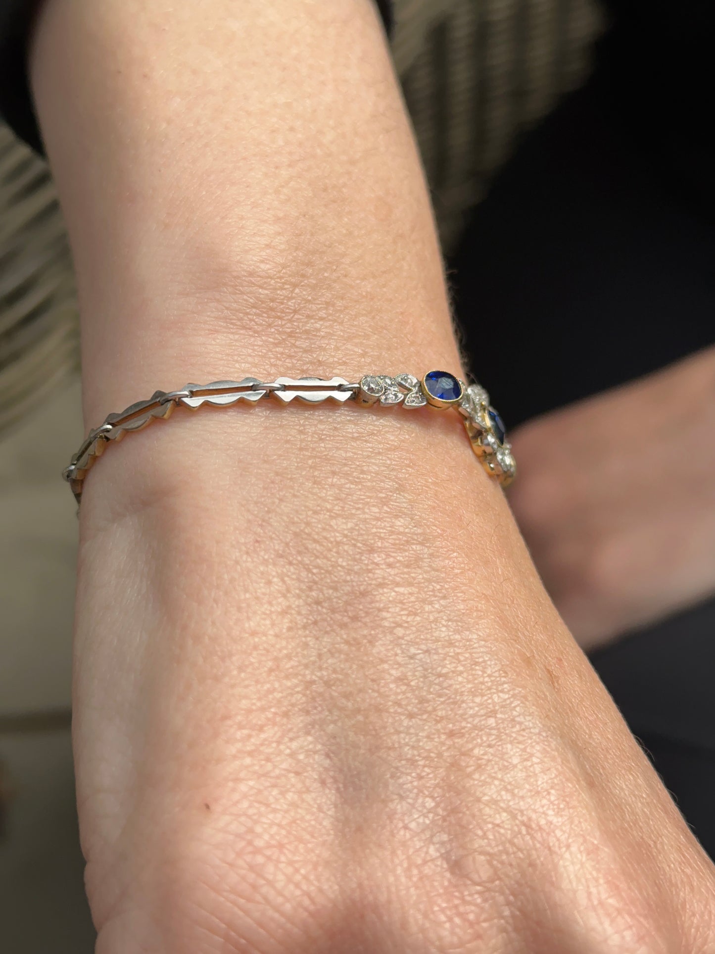 Art Deco Sapphire and Diamond Bracelet