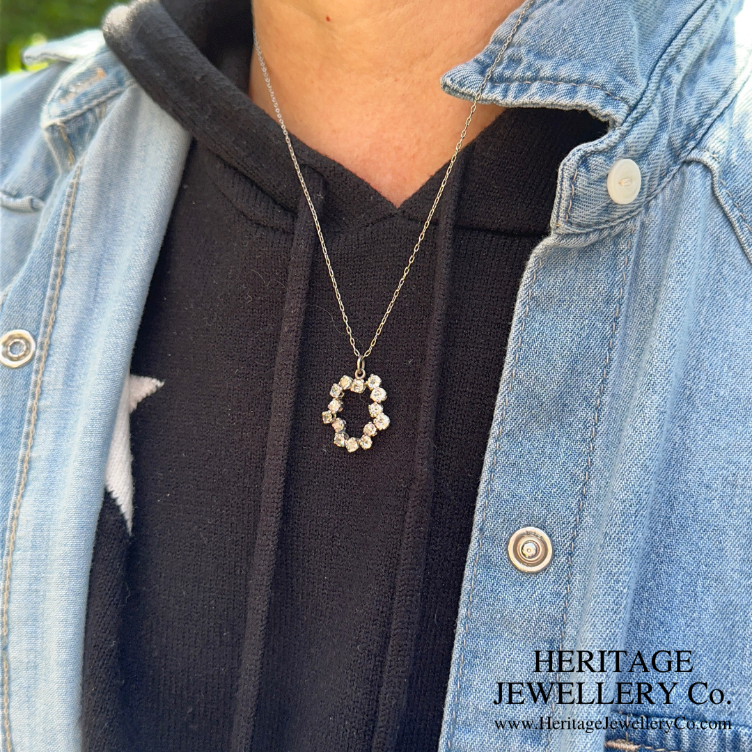 RESERVED - Old Cut Diamond Pendant and Chain (2.10ct)