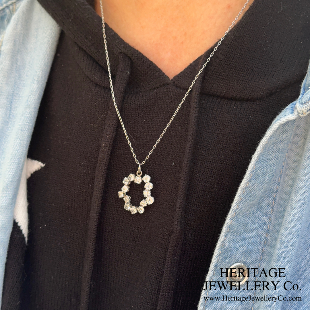 RESERVED - Old Cut Diamond Pendant and Chain (2.10ct)