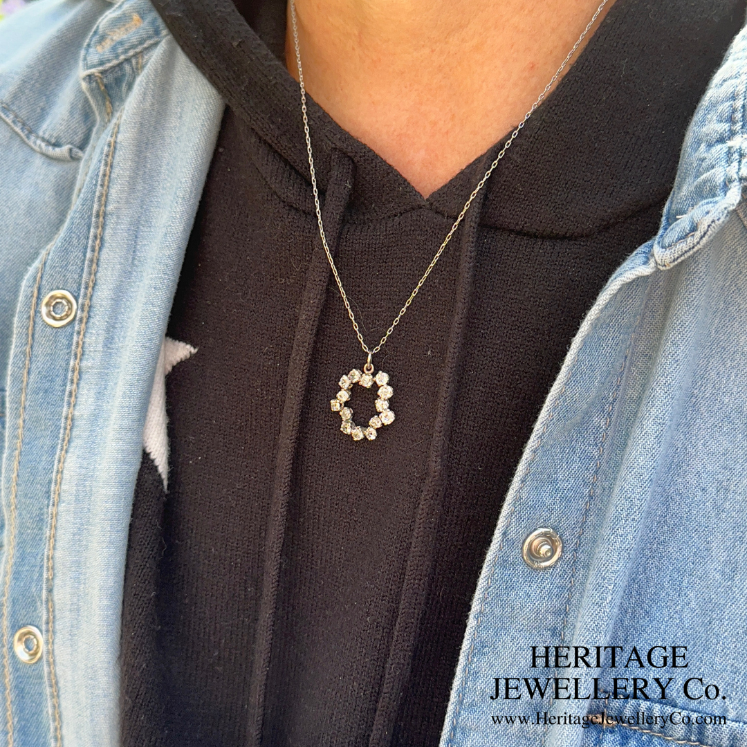 RESERVED - Old Cut Diamond Pendant and Chain (2.10ct)