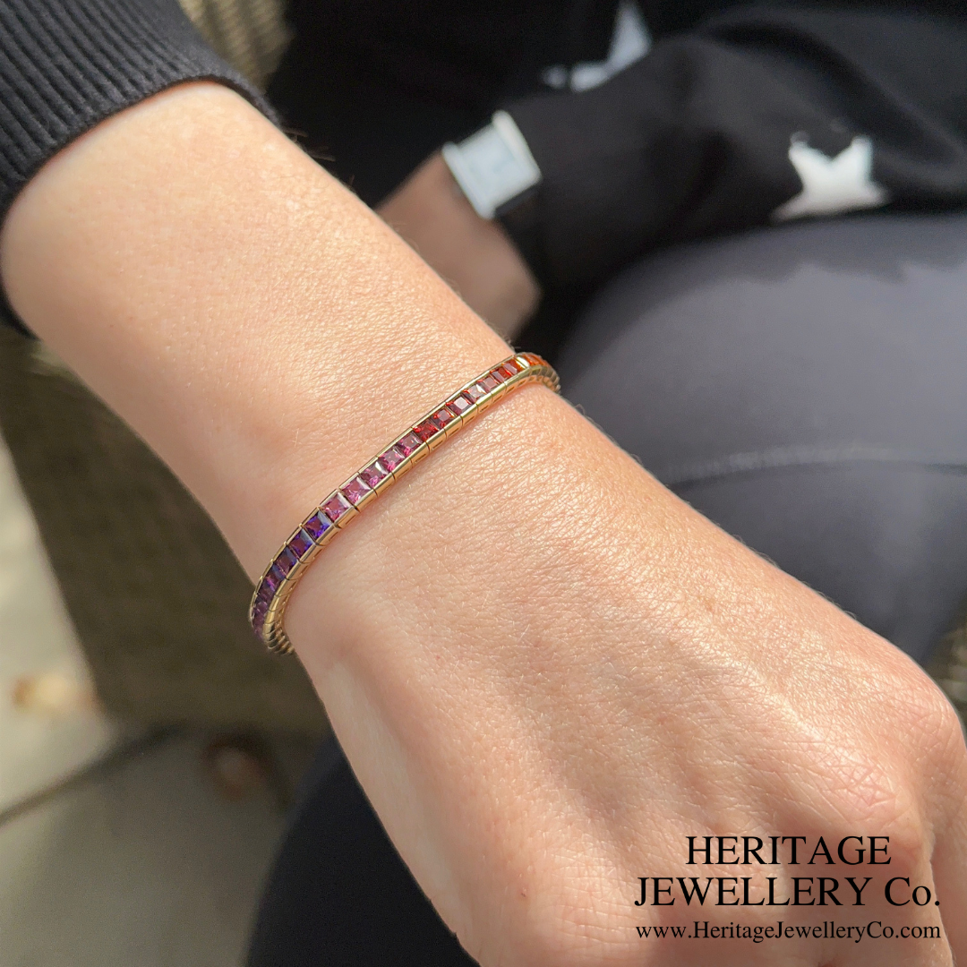 Fine Gem-Set Line Bracelet (14K)