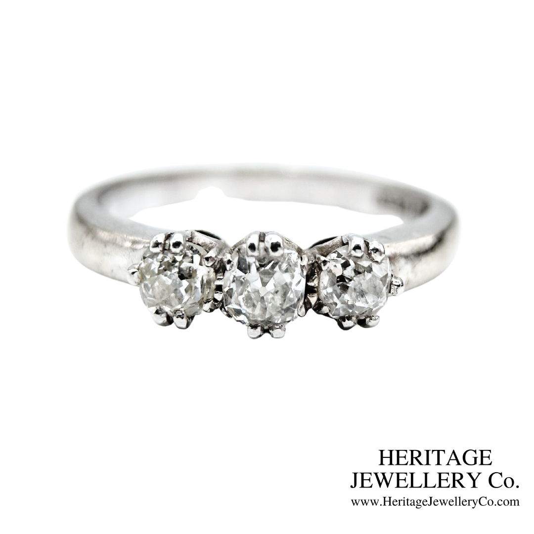 Diamond 3-Stone Ring (c. 0.75ct TDW)