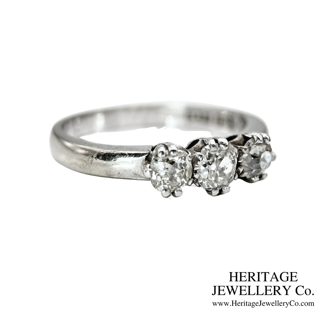 Diamond 3-Stone Ring (c. 0.75ct TDW)