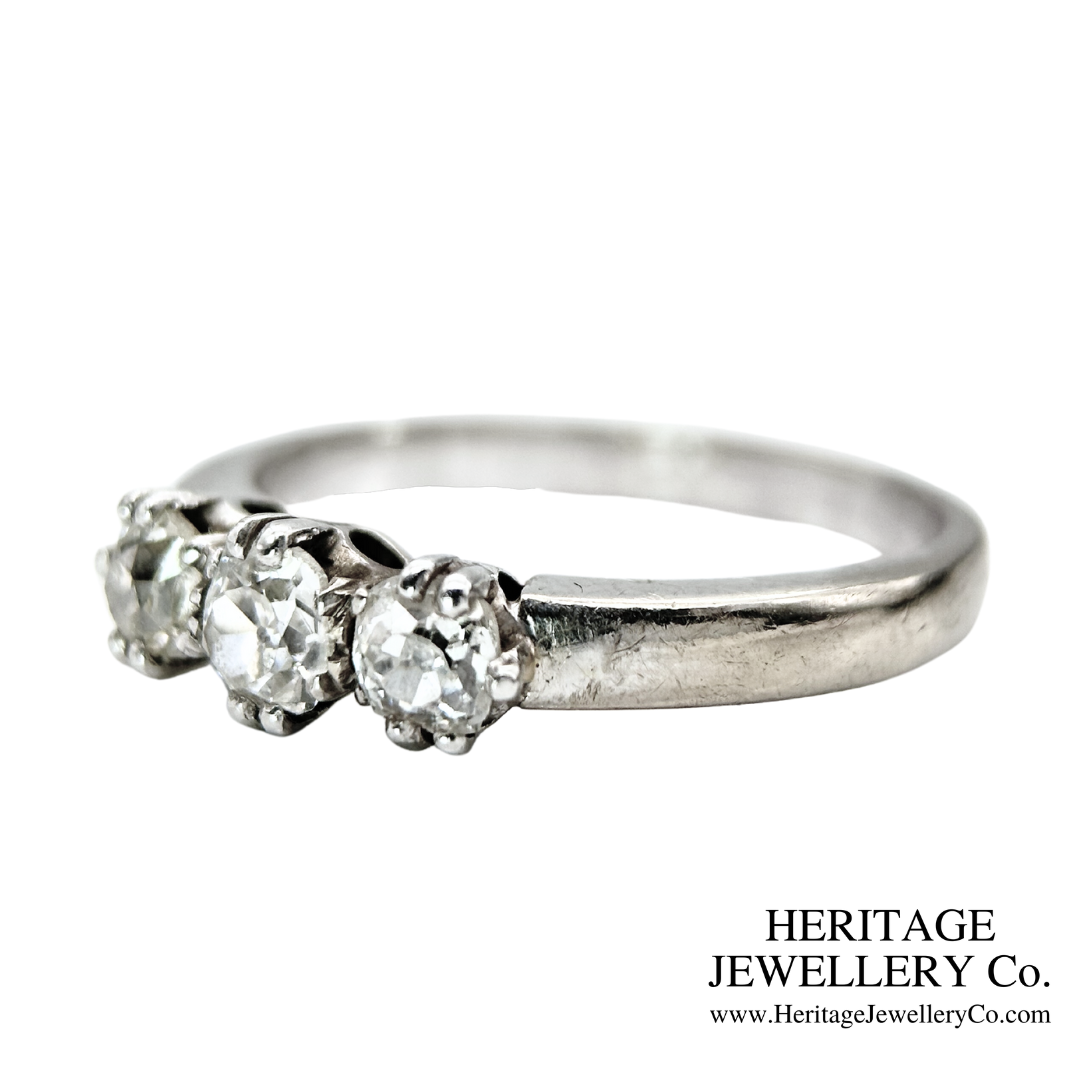 Diamond 3-Stone Ring (c. 0.75ct TDW)