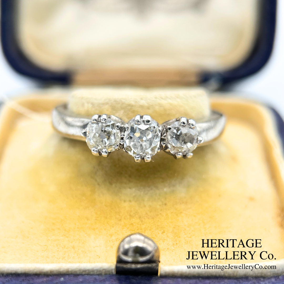 Diamond 3-Stone Ring (c. 0.75ct TDW)