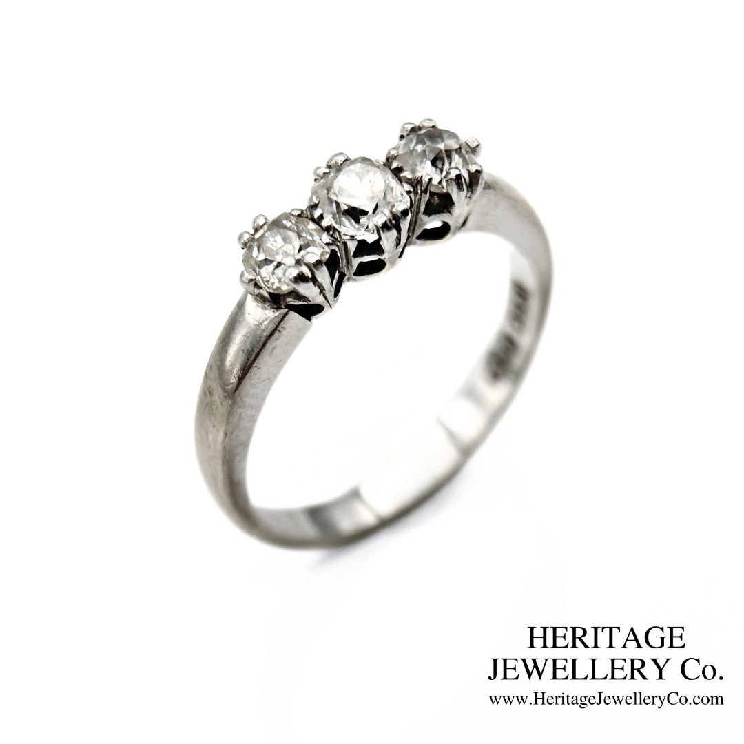 Diamond 3-Stone Ring (c. 0.75ct TDW)