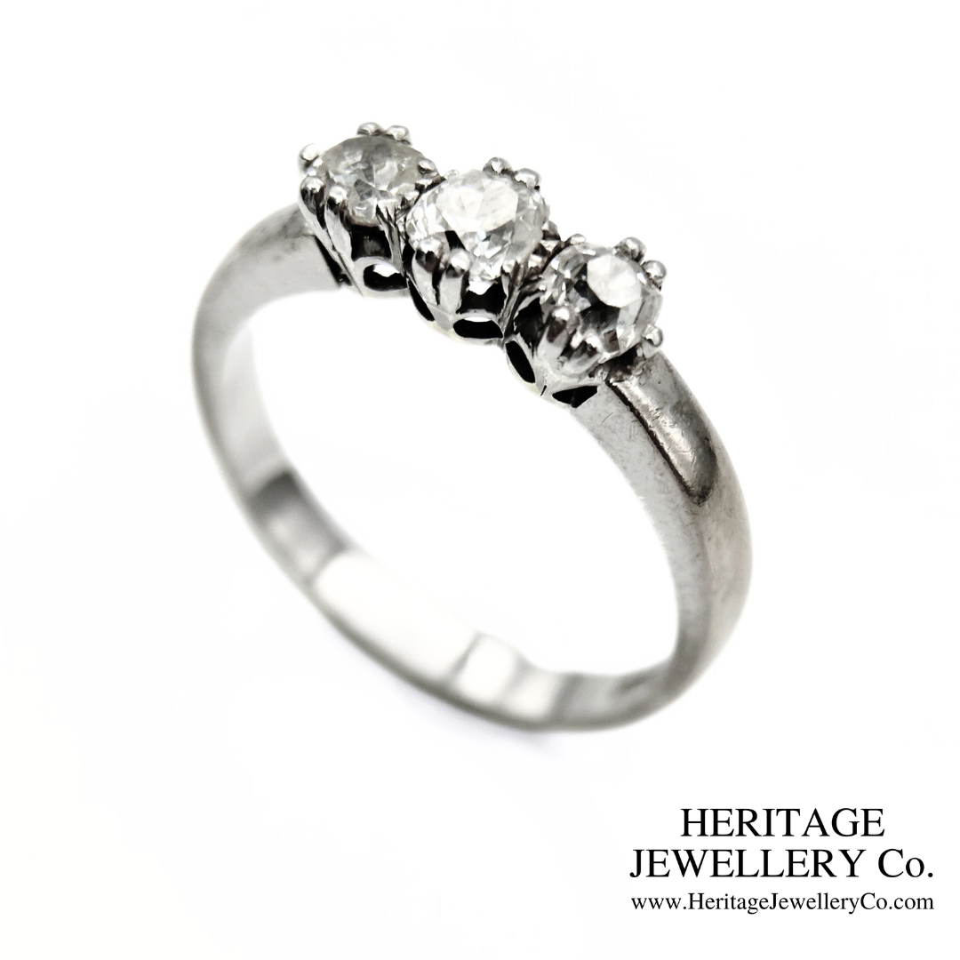 Diamond 3-Stone Ring (c. 0.75ct TDW)