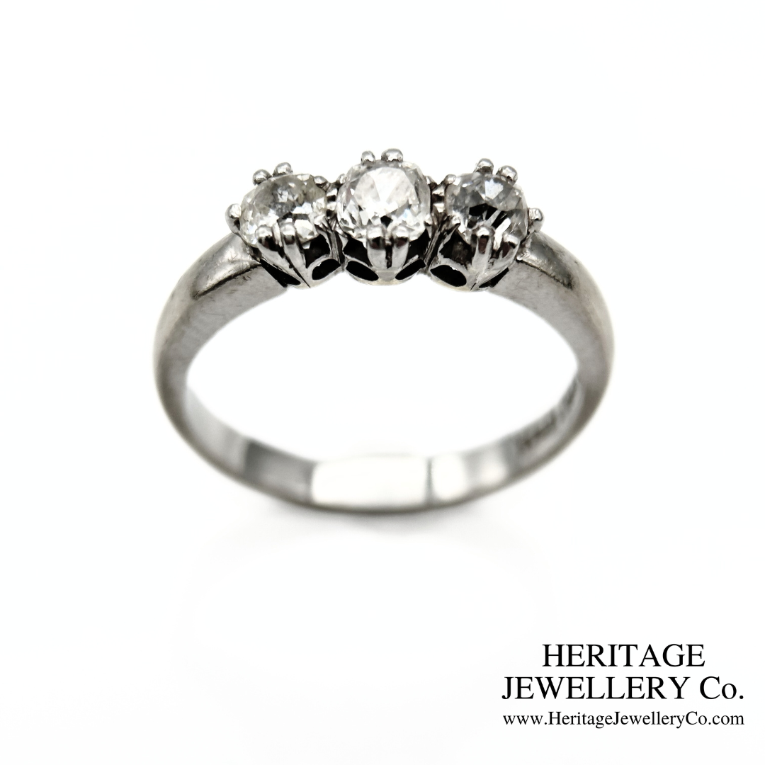 Diamond 3-Stone Ring (c. 0.75ct TDW)