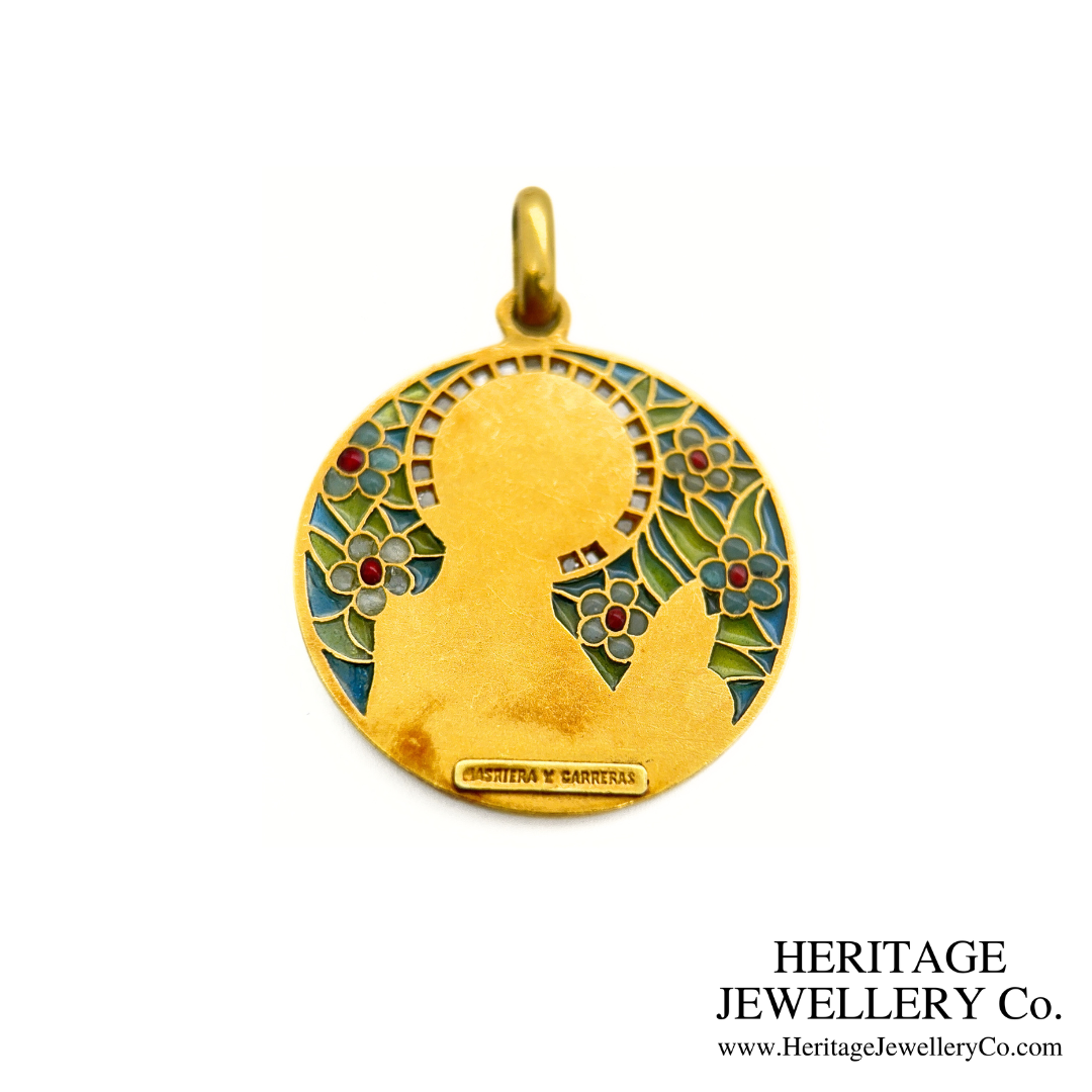 Masriera y Carreras Art Nouveau Pendant