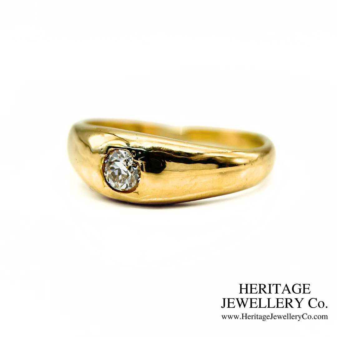 Antique Old Cut Diamond Gypsy Ring