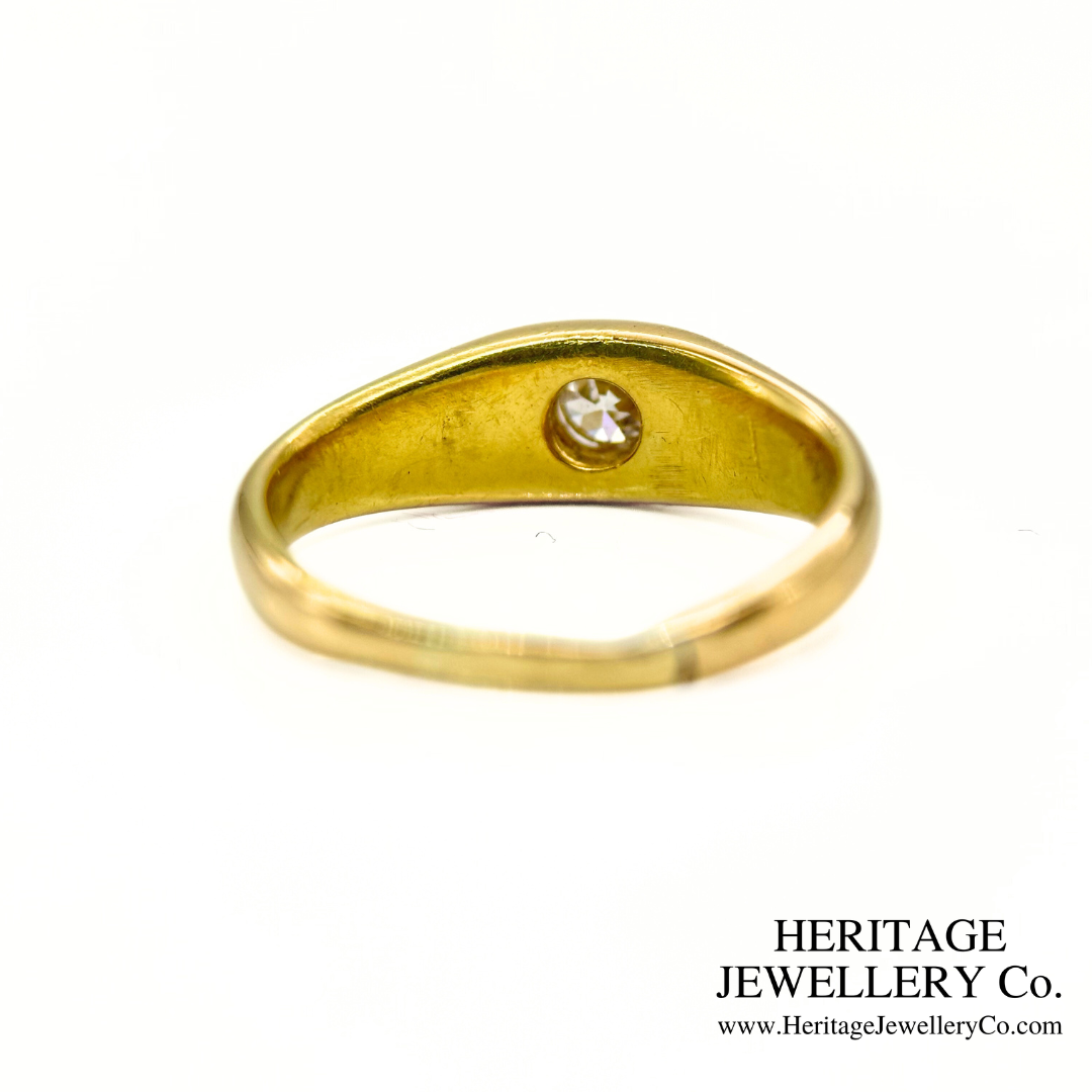 Antique Old Cut Diamond Gypsy Ring