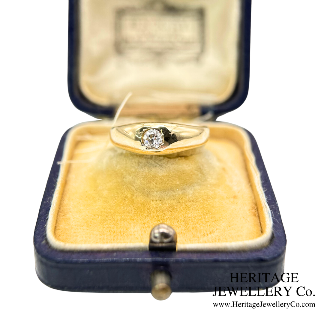 Antique Old Cut Diamond Gypsy Ring