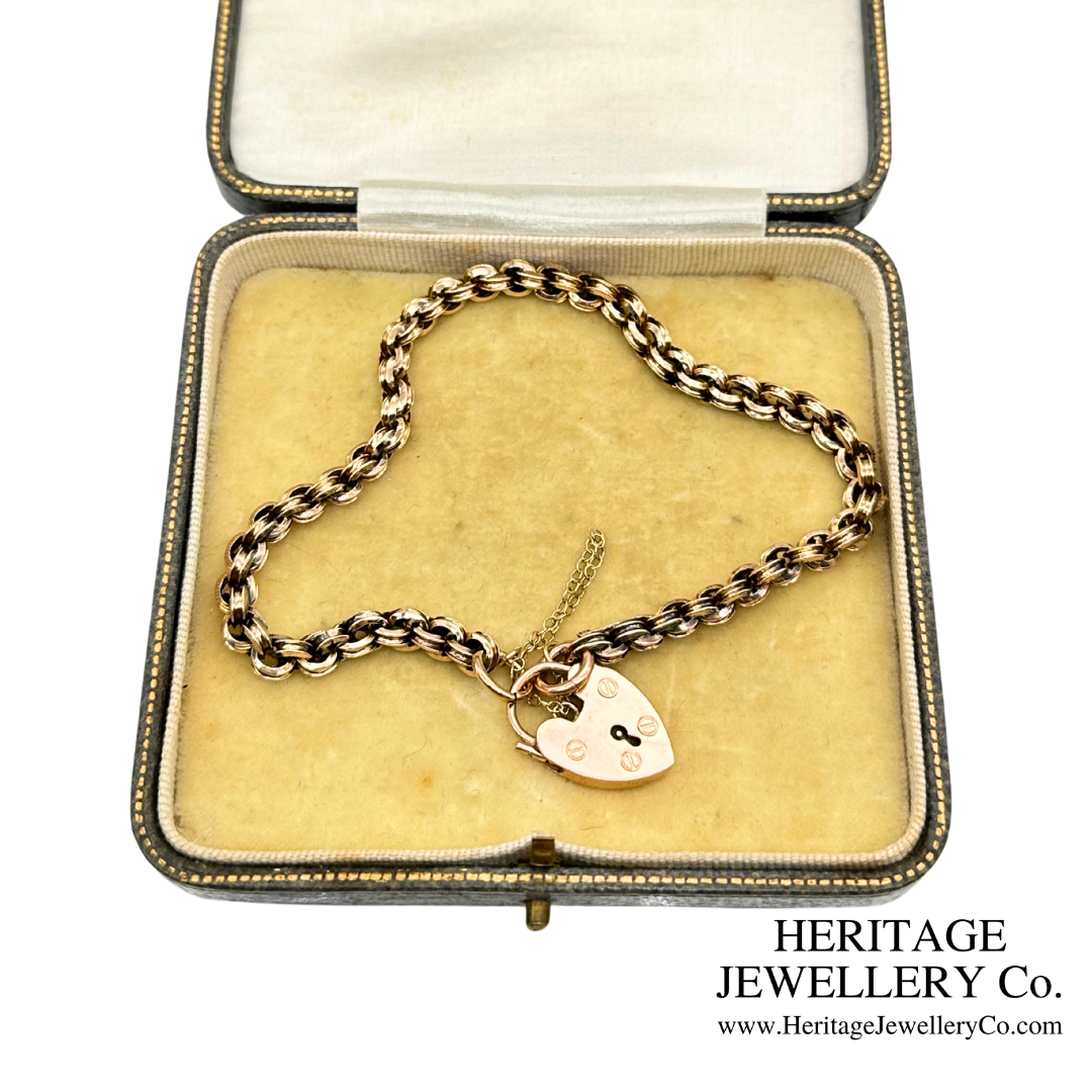 Antique Rose Gold Fancy Link Bracelet