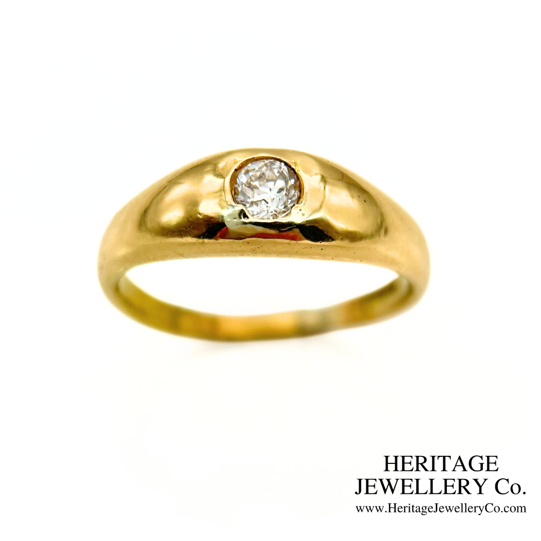 Antique Old Cut Diamond Gypsy Ring