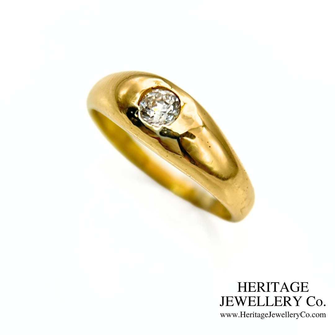 Antique Old Cut Diamond Gypsy Ring