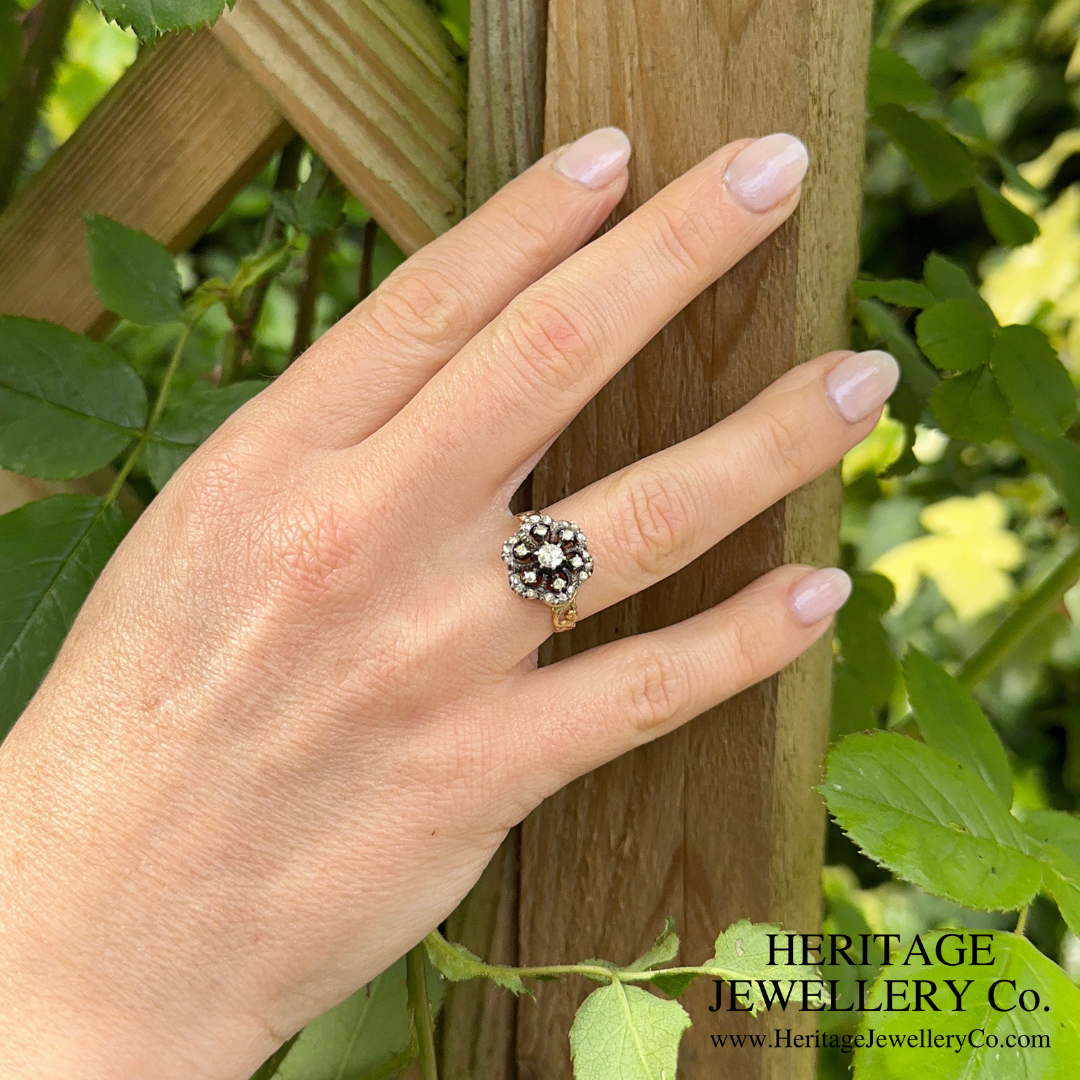 Antique Diamond Cluster Ring