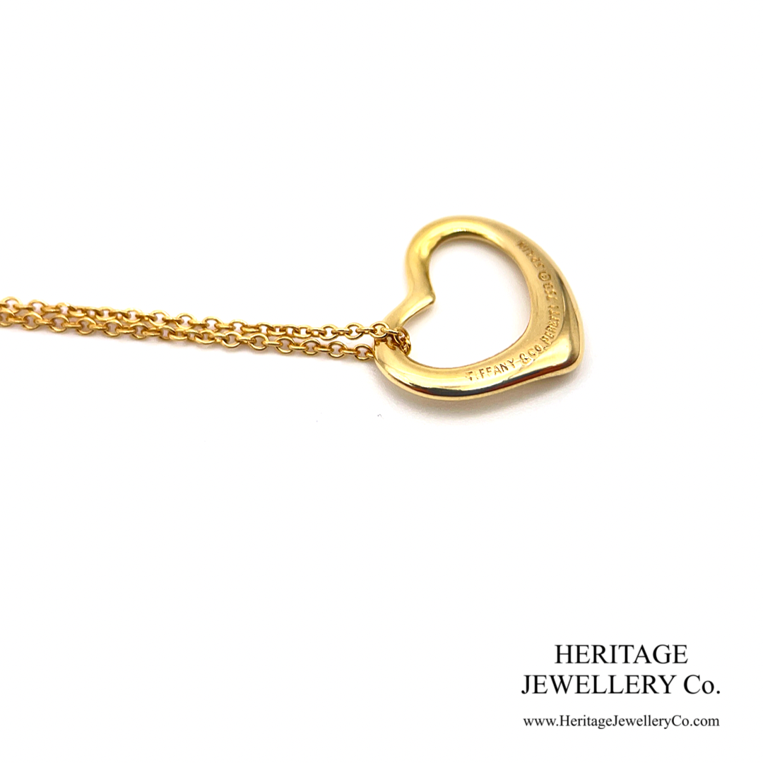 Tiffany & Co. Open Heart Pendant and Chain (16mm)