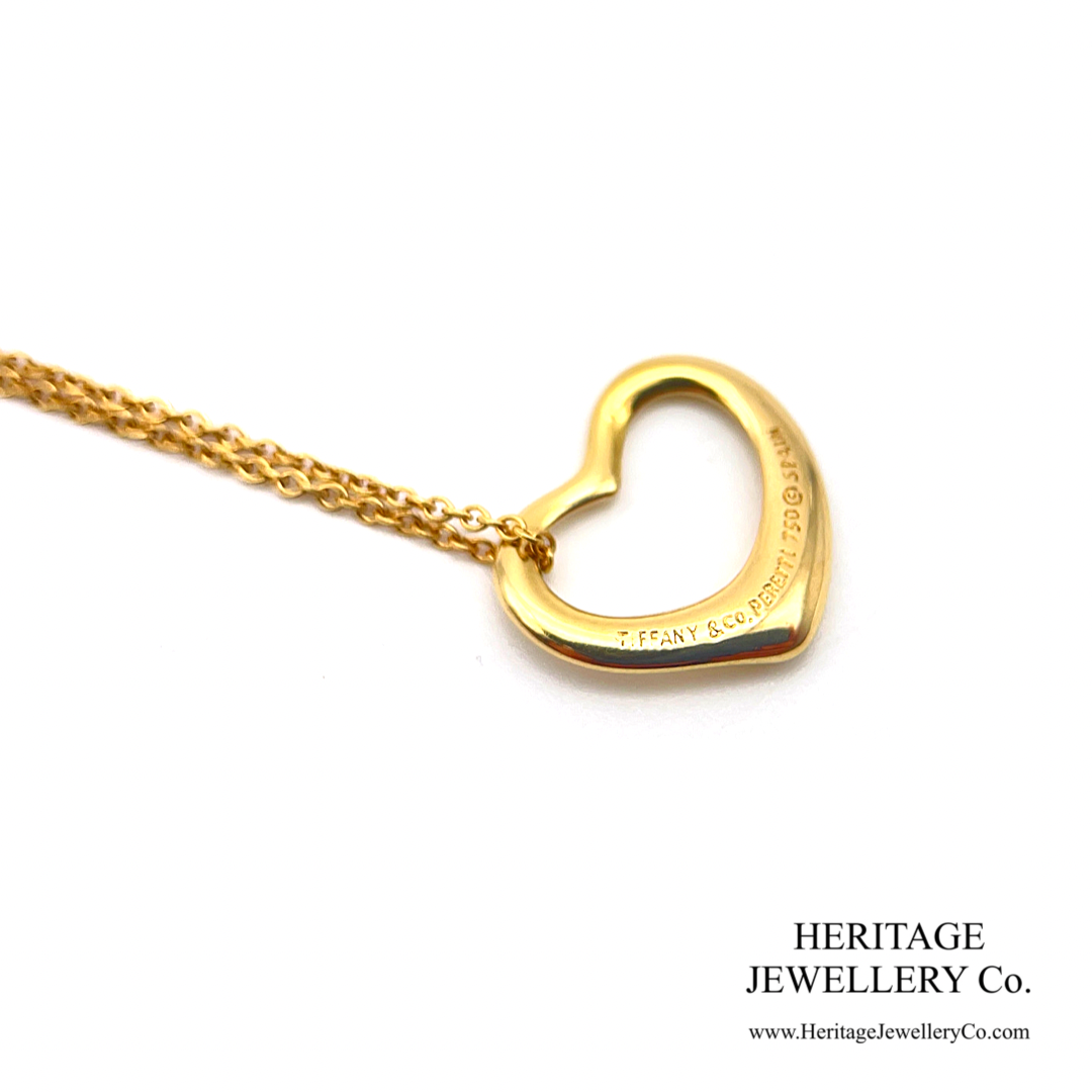 Tiffany & Co. Open Heart Pendant and Chain (16mm)