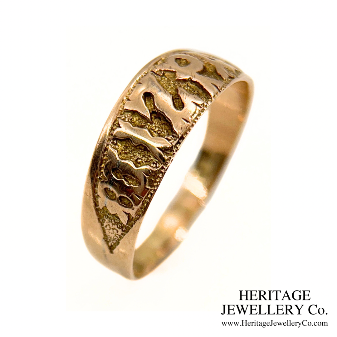 Victorian Gold Mizpah Ring (c.1878)