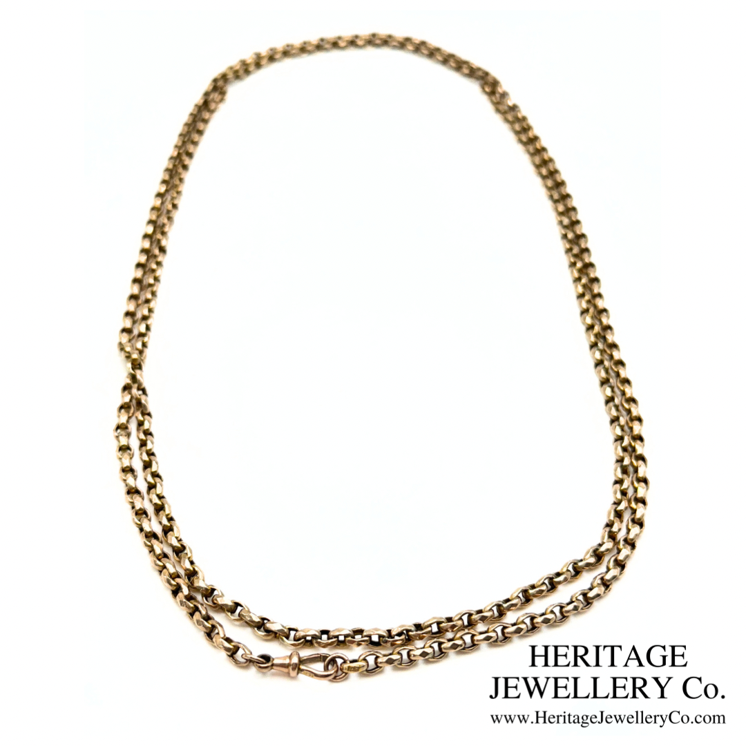 Antique Gold Long Guard Chain (9ct Gold)
