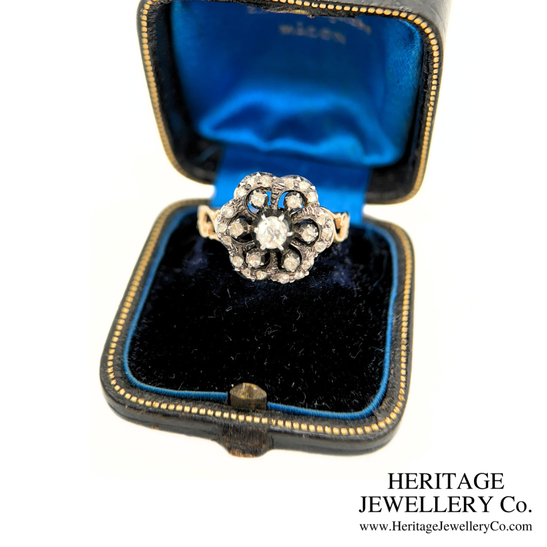 Antique Diamond Cluster Ring