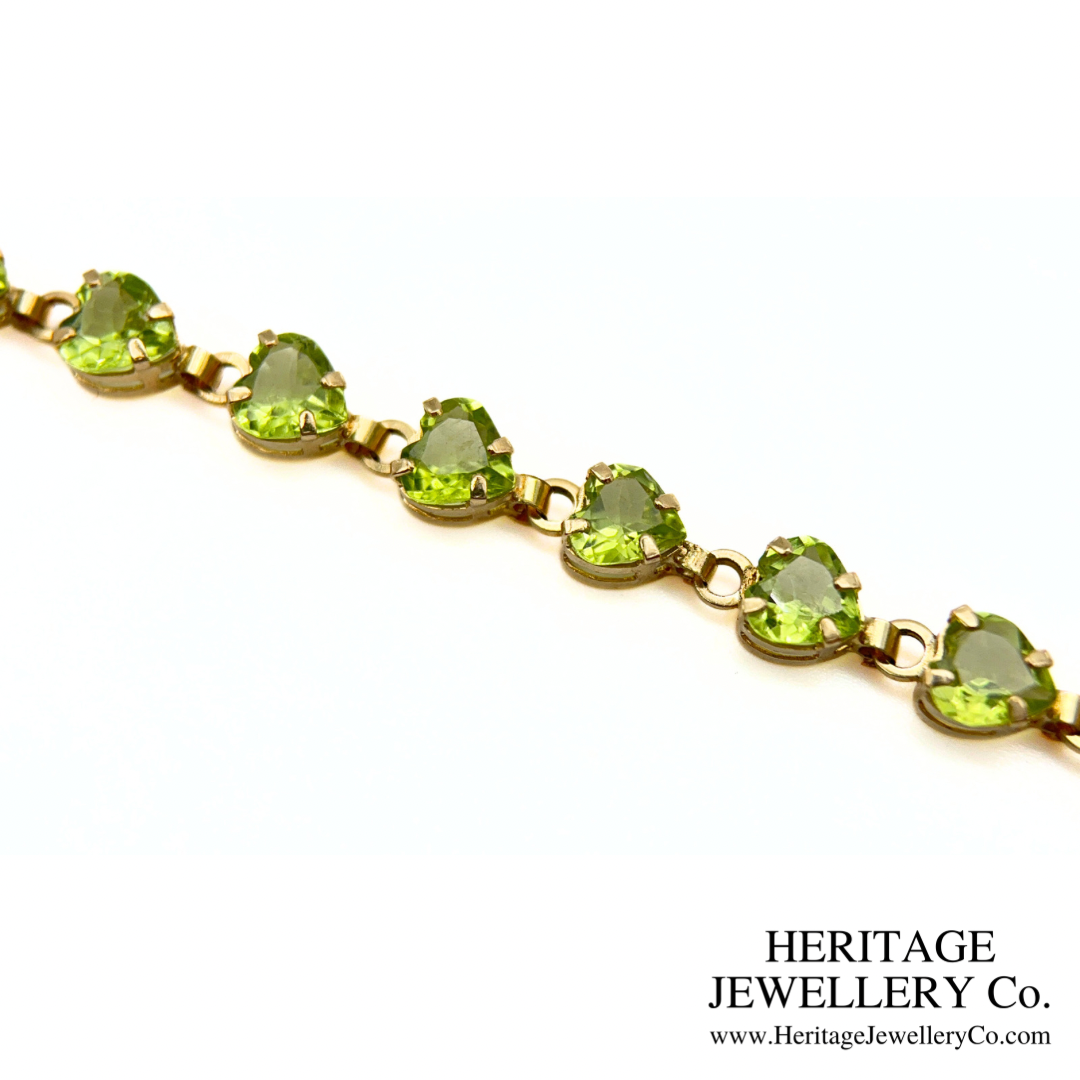 Vintage Peridot and Gold Bracelet (10ct Gold)