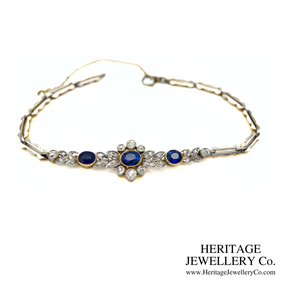 Art Deco Sapphire and Diamond Bracelet
