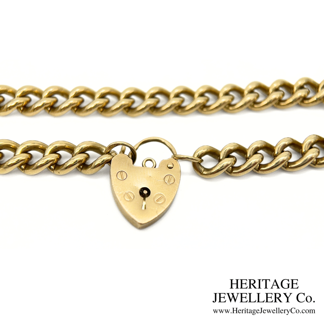Vintage Gold Curb Bracelet (9ct)