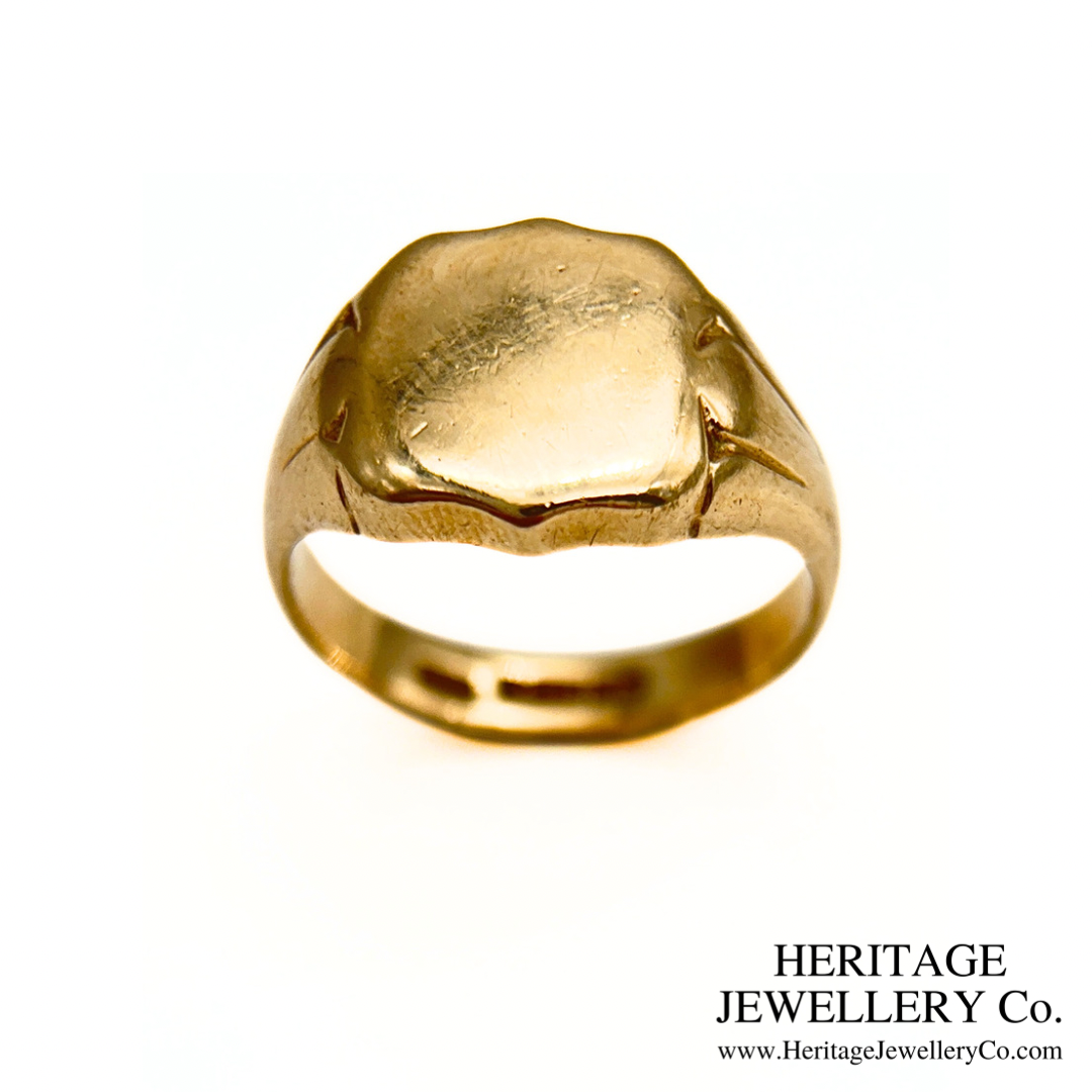 Vintage Gold Signet Ring (9ct Gold)