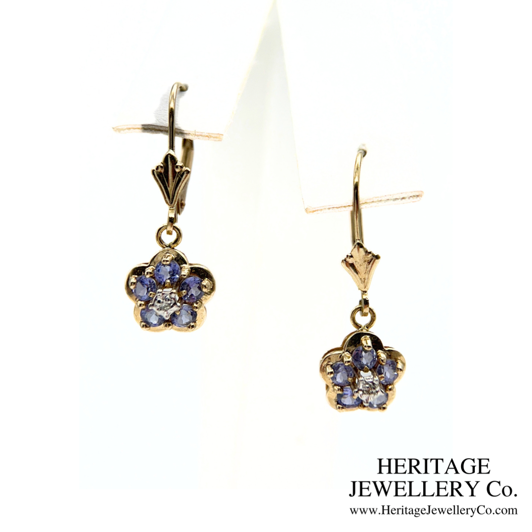 Tanzanite and Diamond Earrings