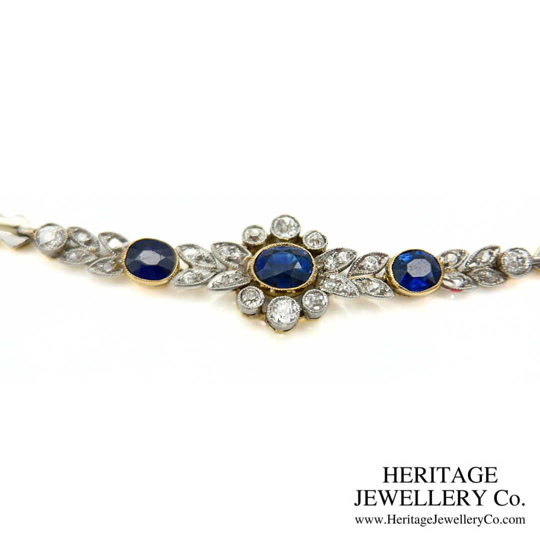 Art Deco Sapphire and Diamond Bracelet