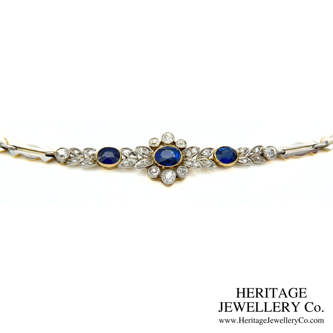 Art Deco Sapphire and Diamond Bracelet