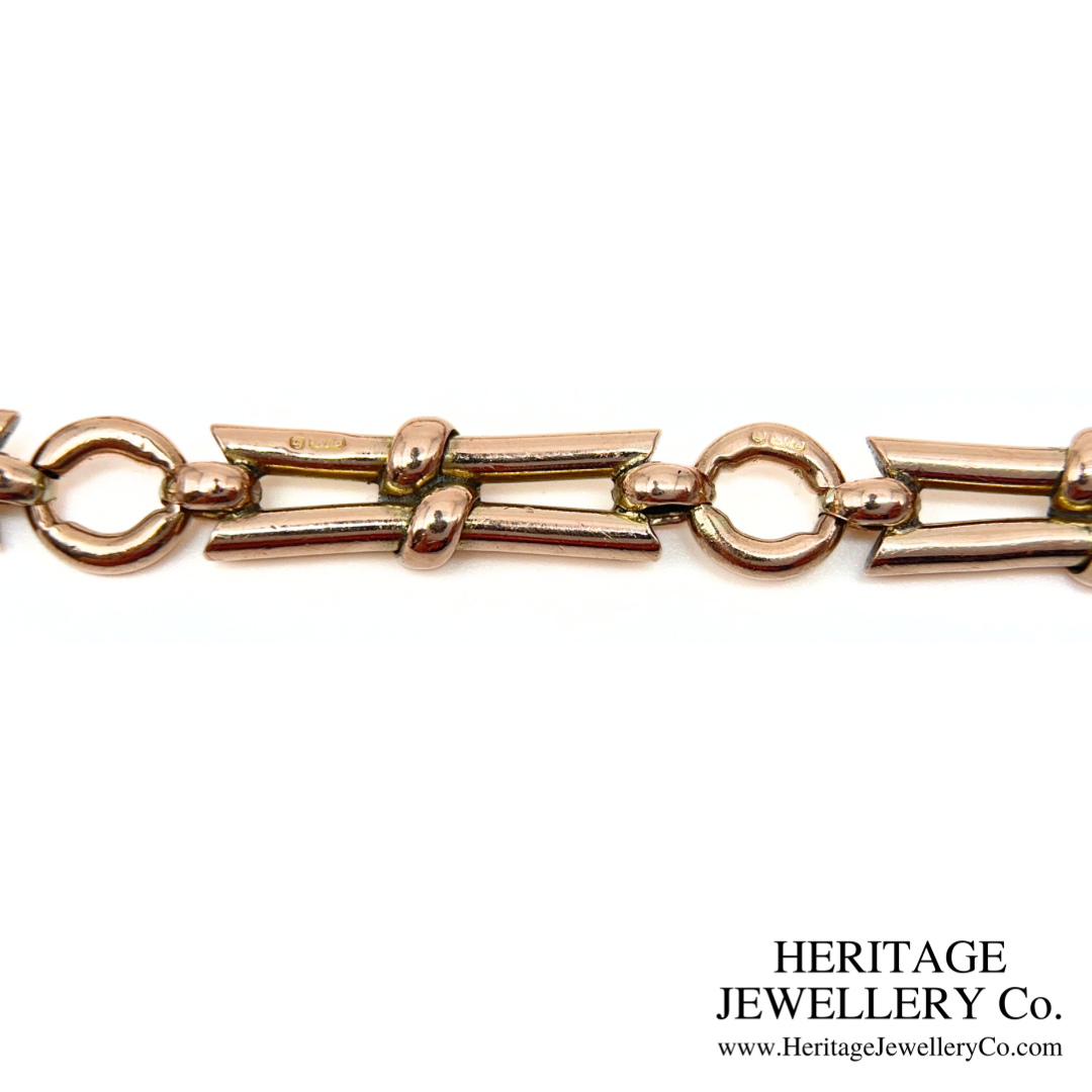 Antique Gold Fancy Link bracelet (9ct gold)