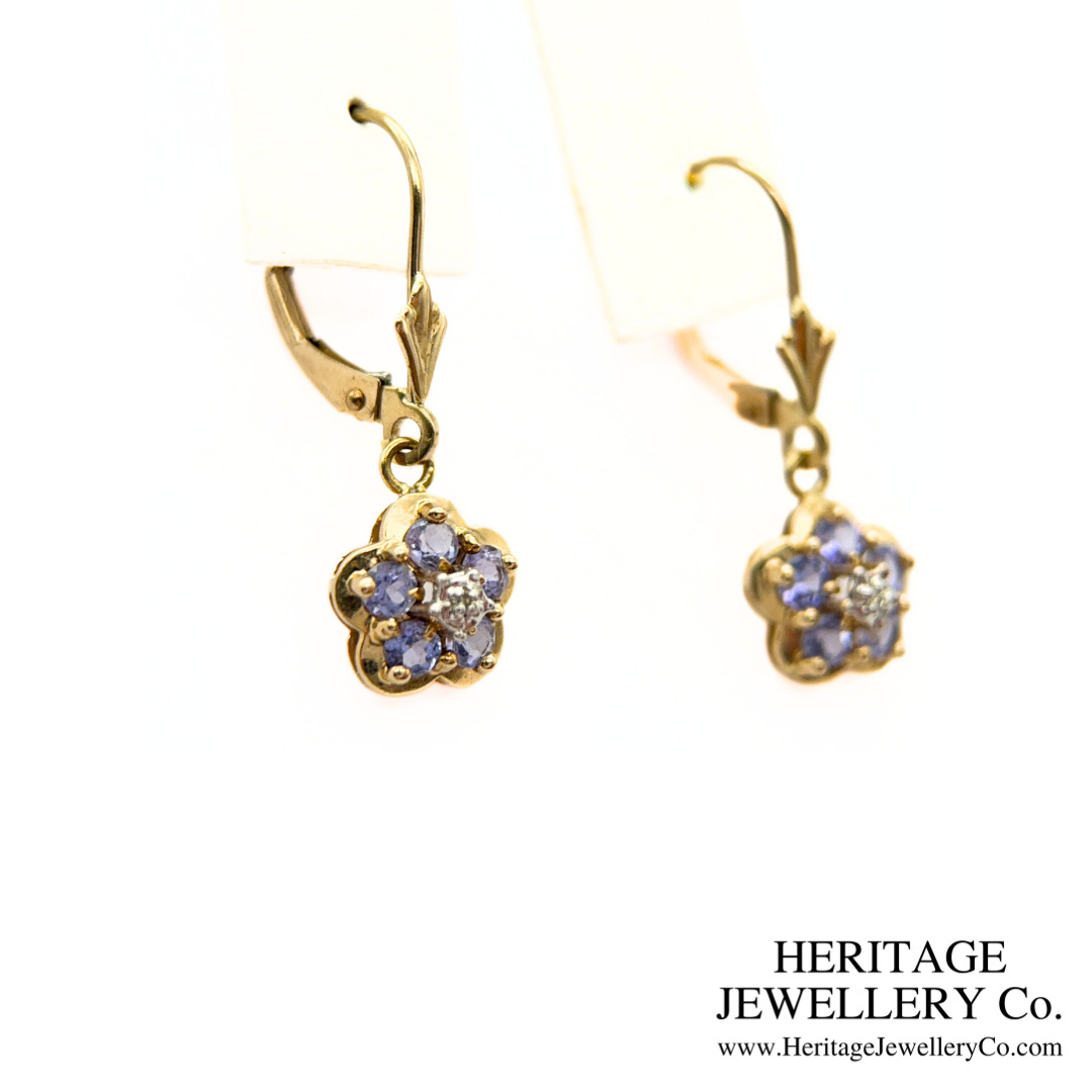 Tanzanite and Diamond Earrings