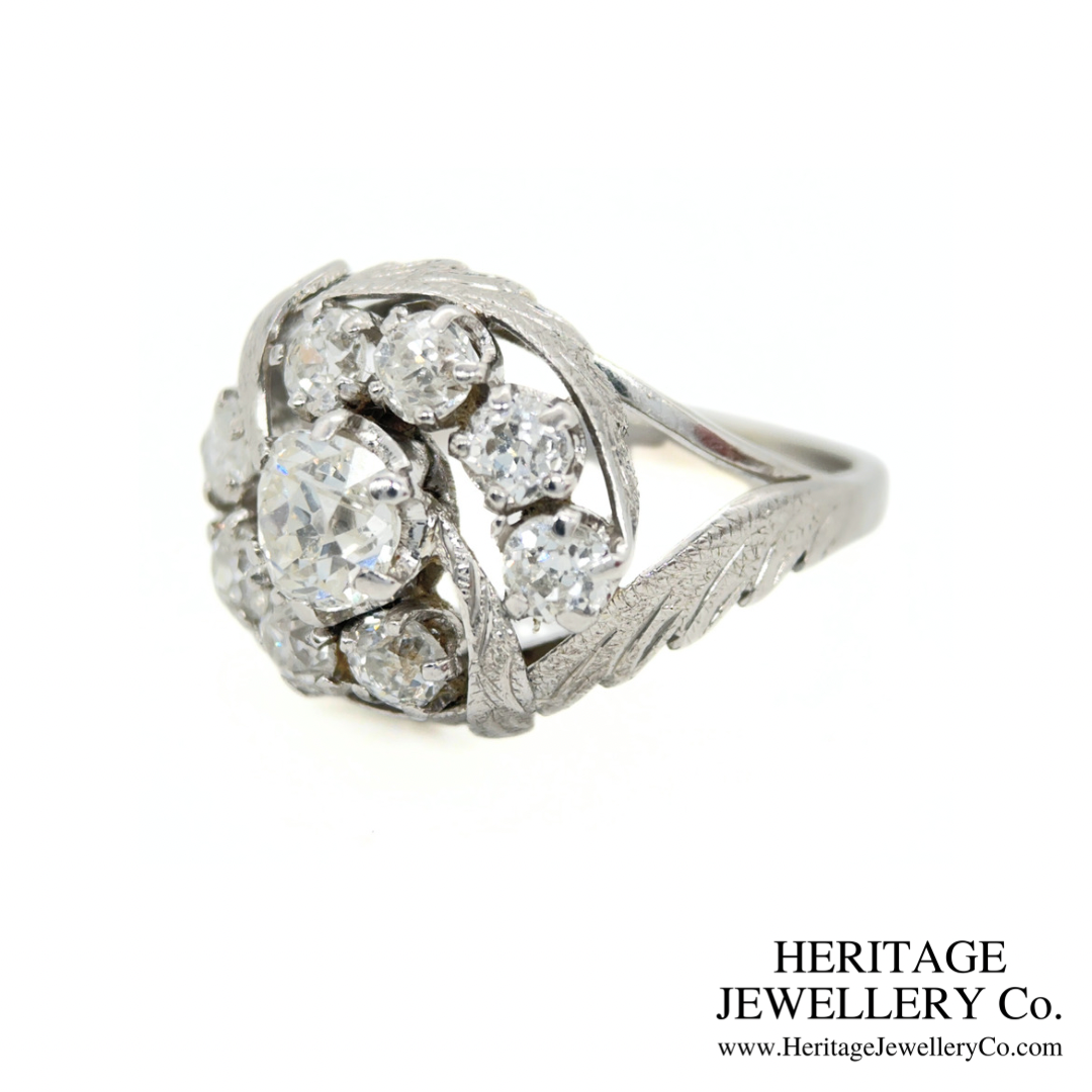 Antique French Diamond Cluster Ring (c. 3.0ct)
