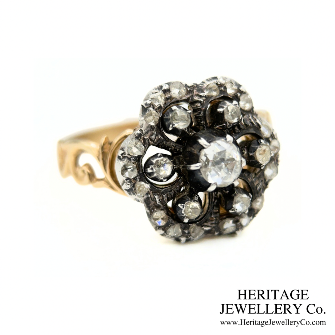Antique Diamond Cluster Ring
