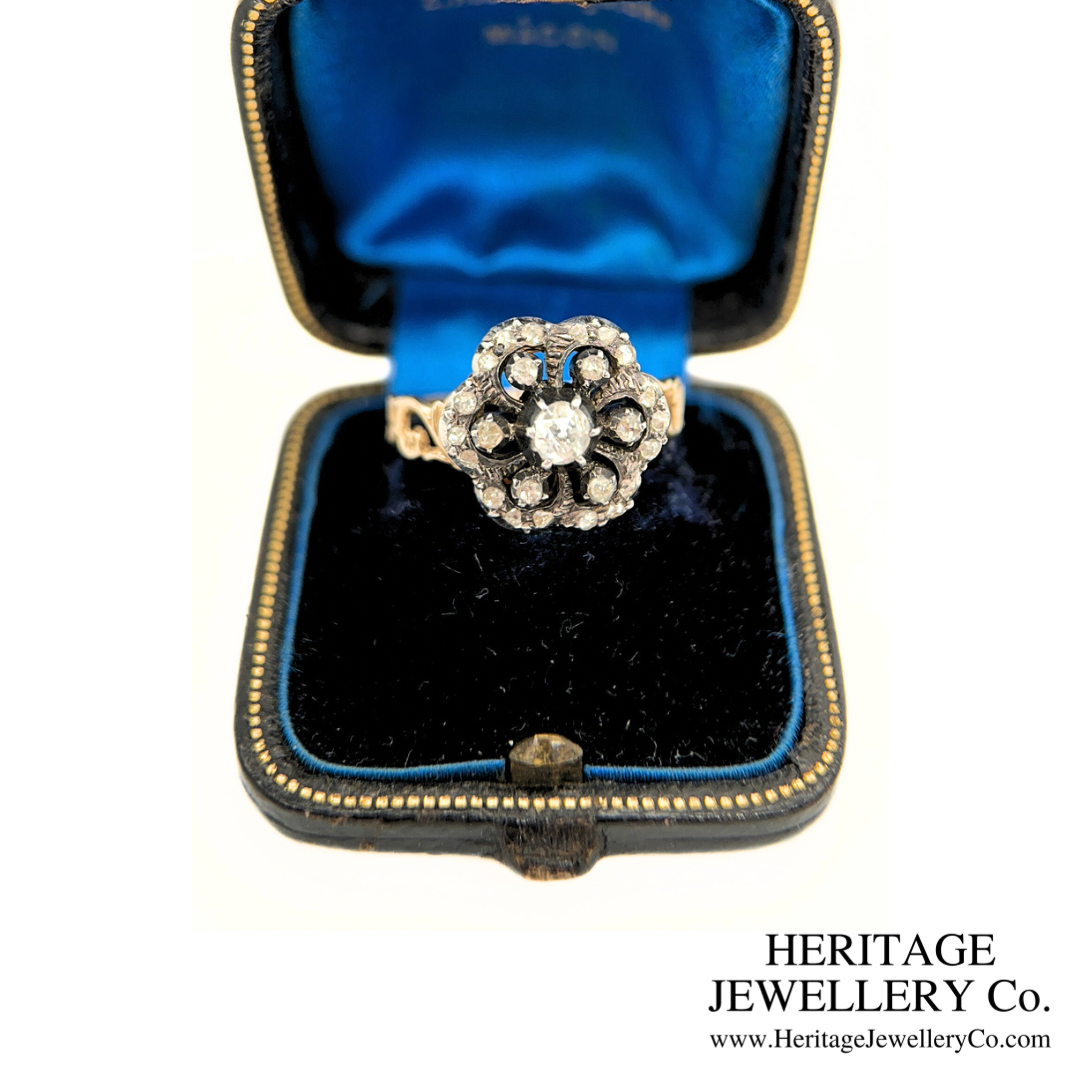 Antique Diamond Cluster Ring