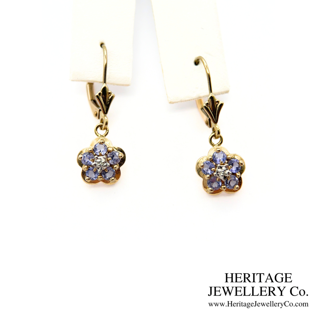 Tanzanite and Diamond Earrings