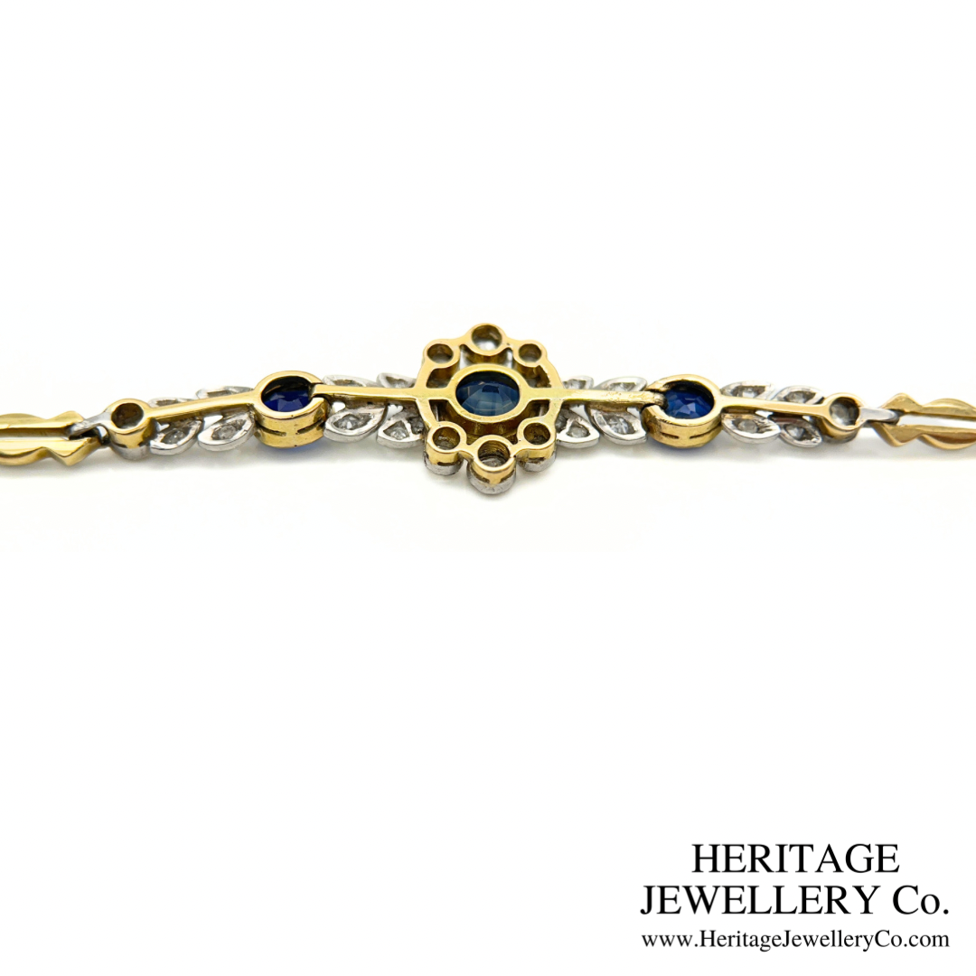 Art Deco Sapphire and Diamond Bracelet