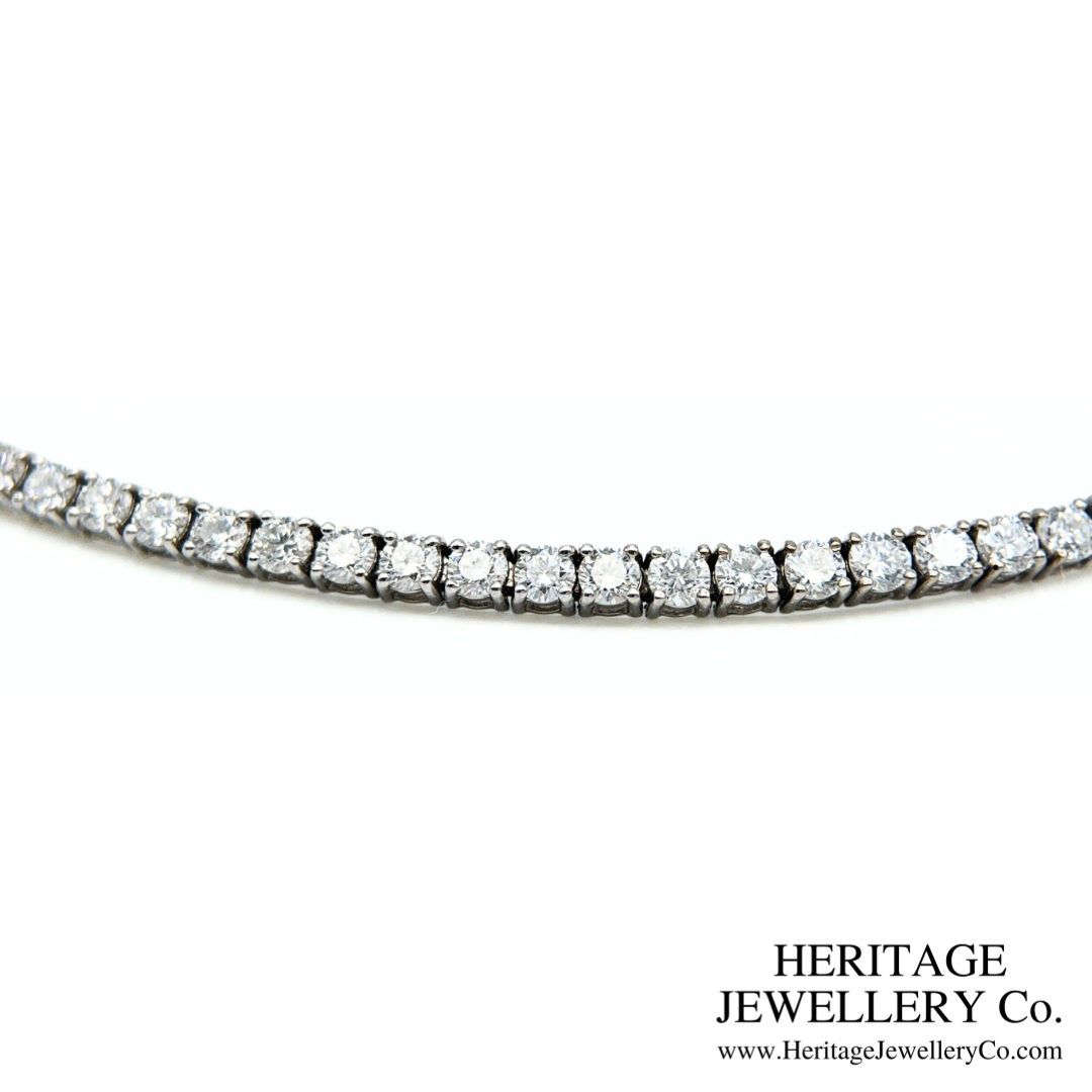 White Gold & Diamond Line Bracelet (3.5ct)