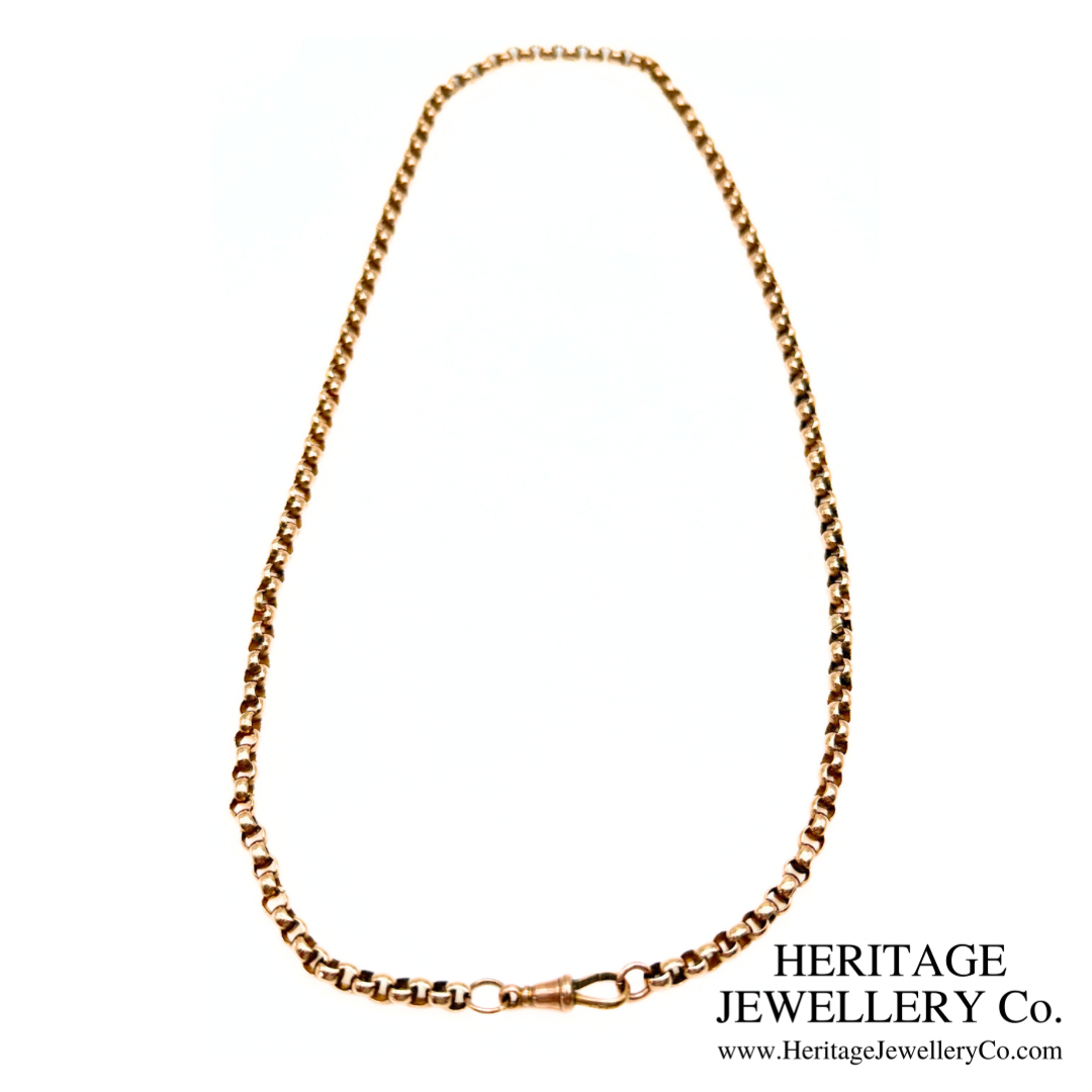 Antique Gold 'Rolo' Link Chain (9ct Gold)