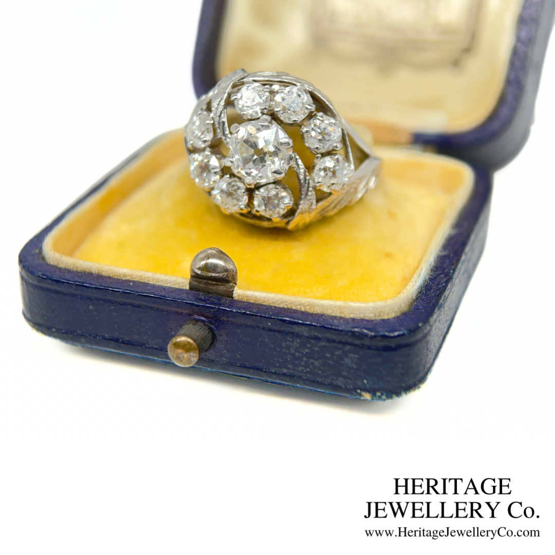 Antique French Diamond Cluster Ring (c. 3.0ct)