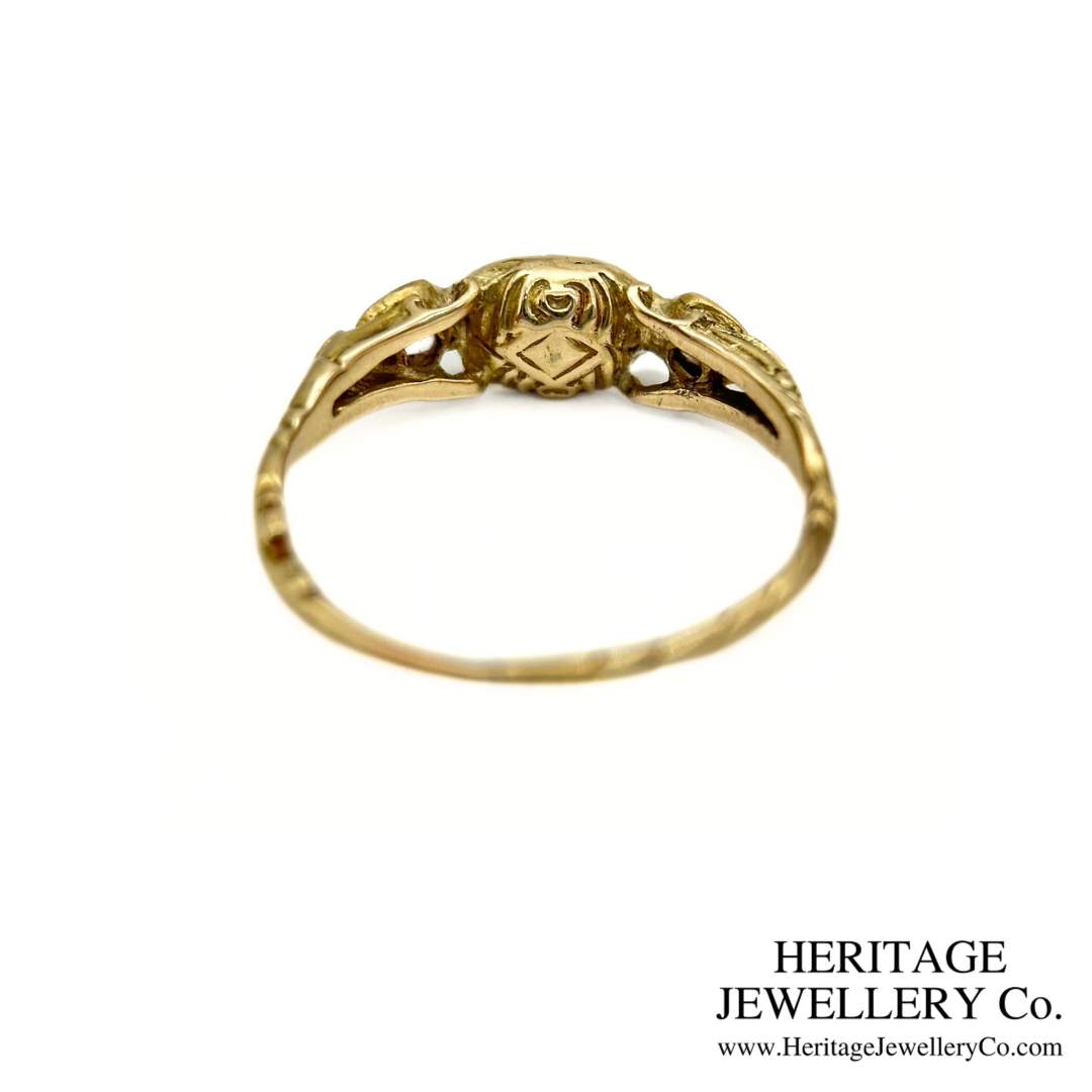 Georgian Garnet and Diamond Ring