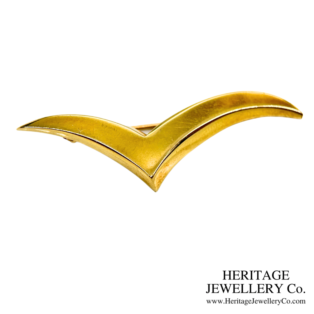 Seagull Brooches (Pair) in 18K Gold by Tiffany & Co.