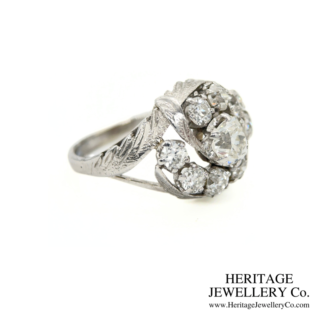 Antique French Diamond Cluster Ring (c. 3.0ct)